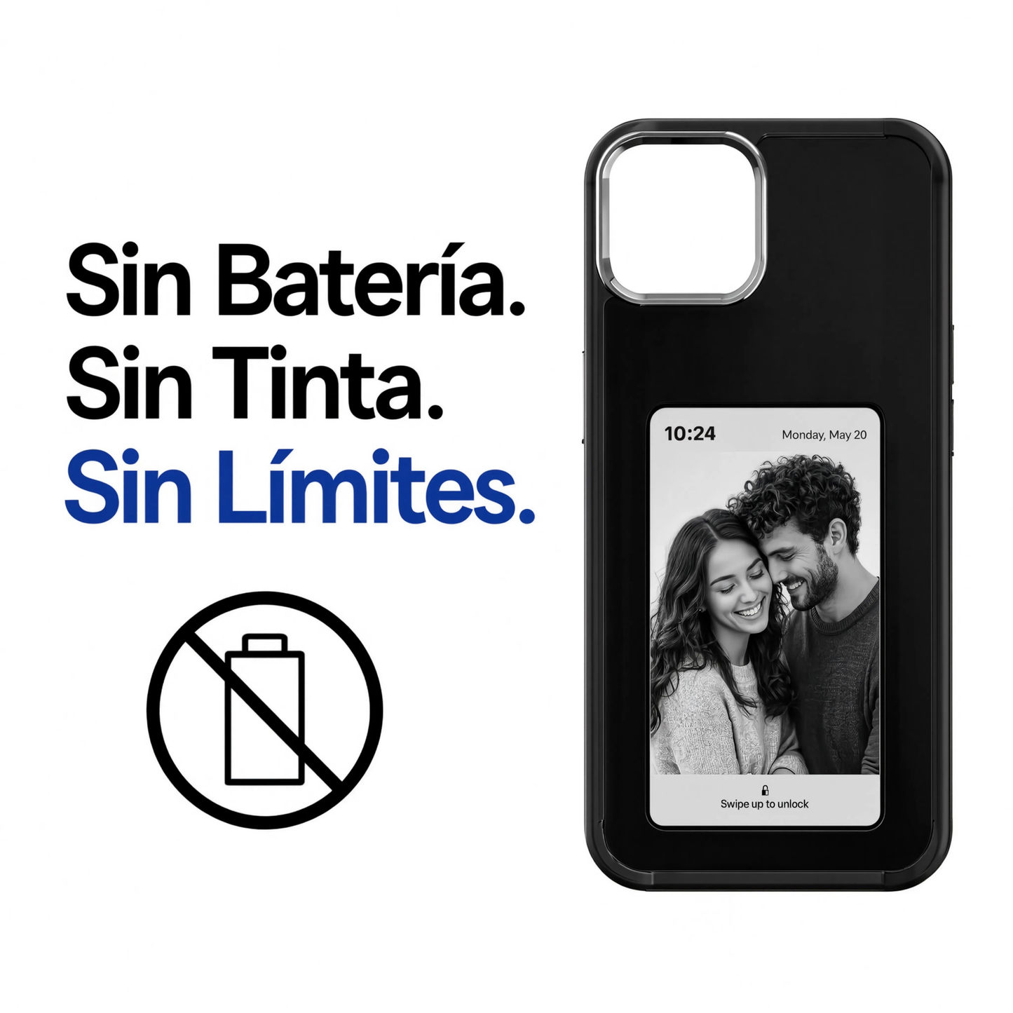 Funda NFC con Pantalla E-Ink Personalizable para iPhone
