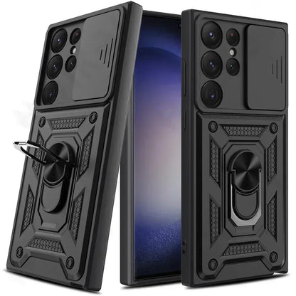Funda Armor Pro 360° con Soporte Giratorio y Protección Reforzada para Samsung