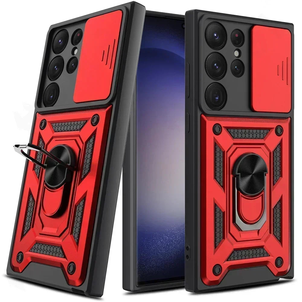 Funda Armor Pro 360° con Soporte Giratorio y Protección Reforzada para Samsung