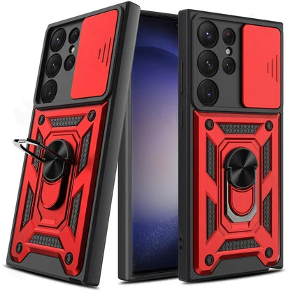 Funda Armor Pro 360° con Soporte Giratorio y Protección Reforzada para Samsung