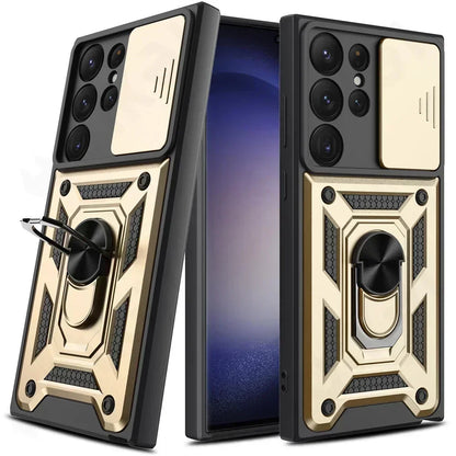 Funda Armor Pro 360° con Soporte Giratorio y Protección Reforzada para Samsung